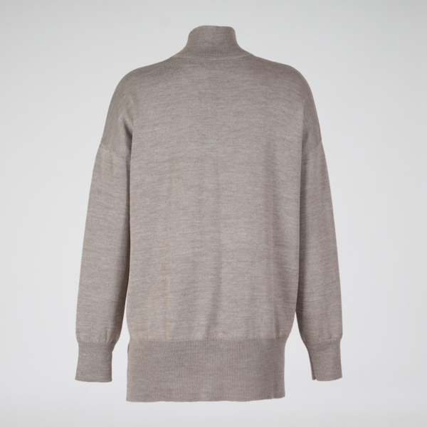 Pinata high neck wool beige pullover