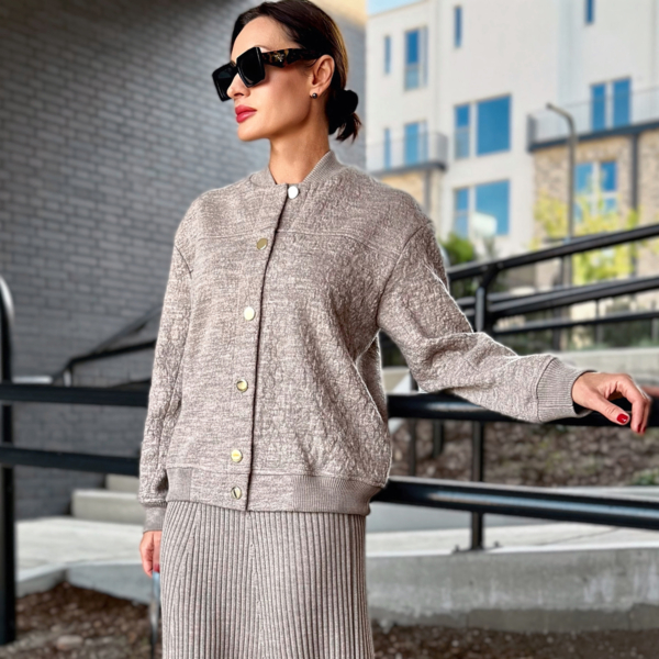 Lola pure wool cardigan beige