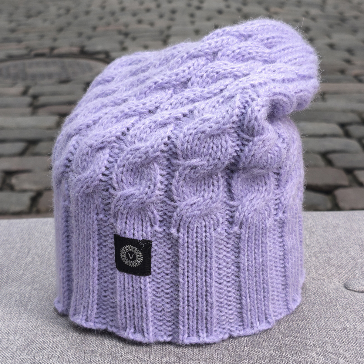 Tresse palmikkoes müts lilla