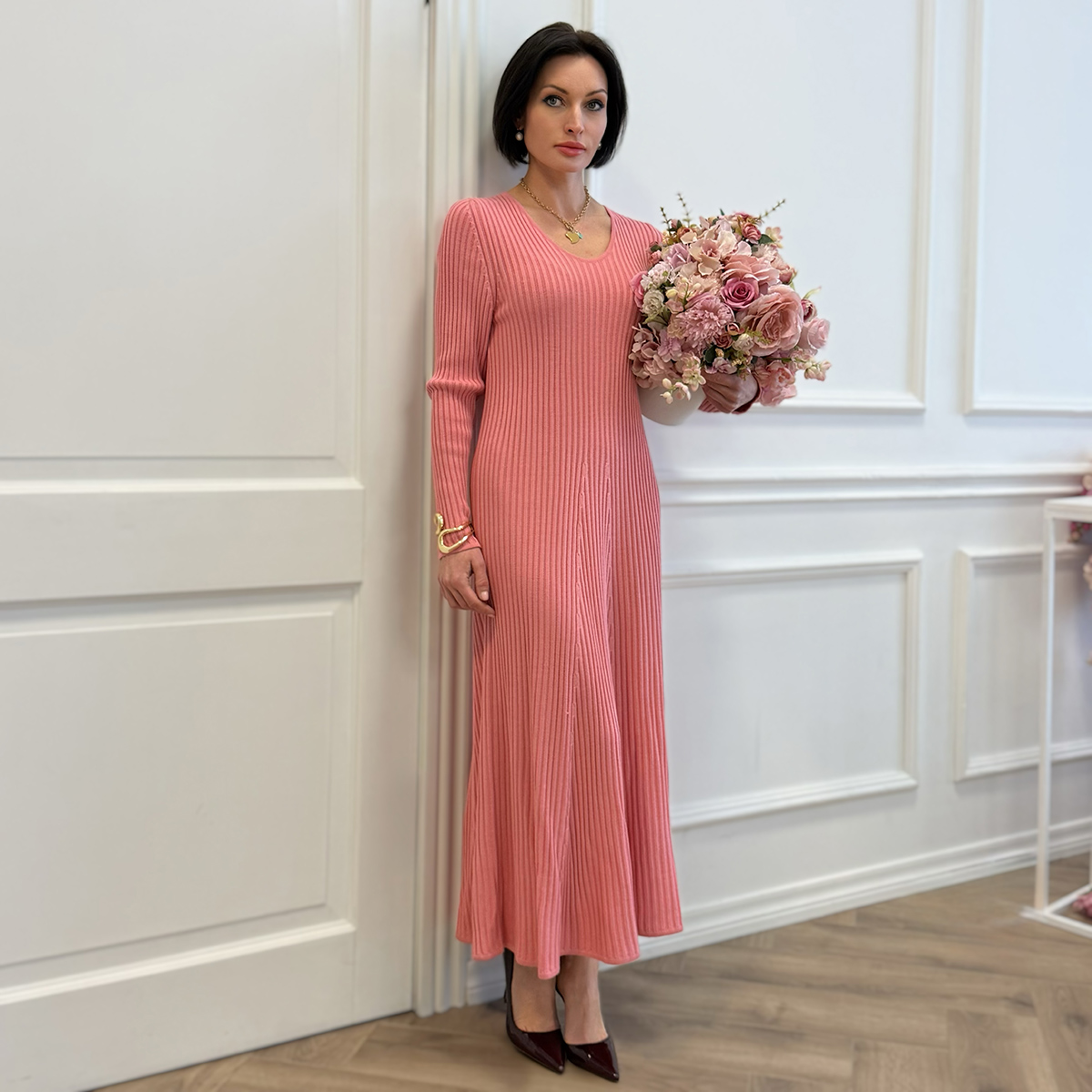 Mirta villane kleit roosa